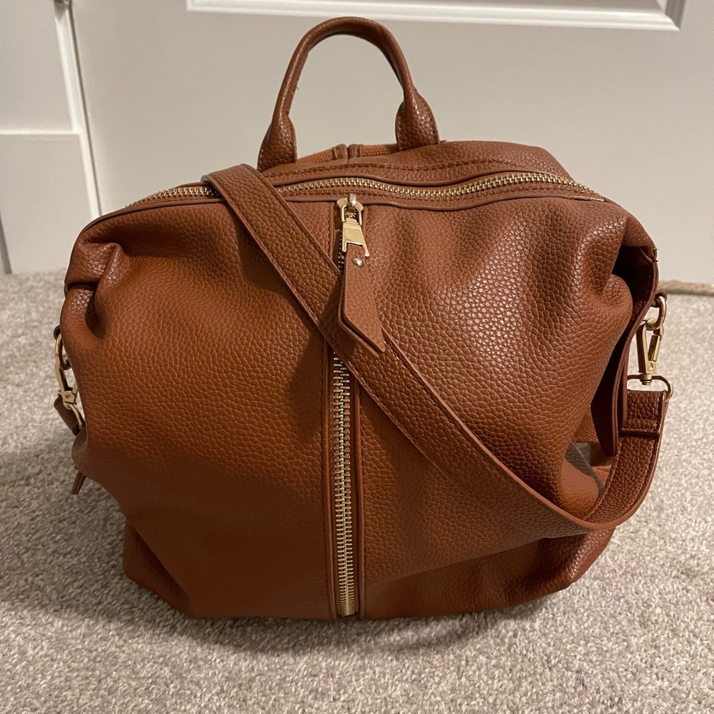Cognac Backpack Purse